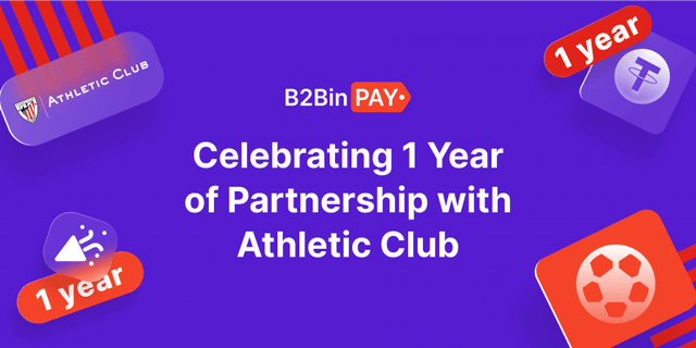 B2BINPAY Celebrates 1 Year of Partnership with Athletic Club