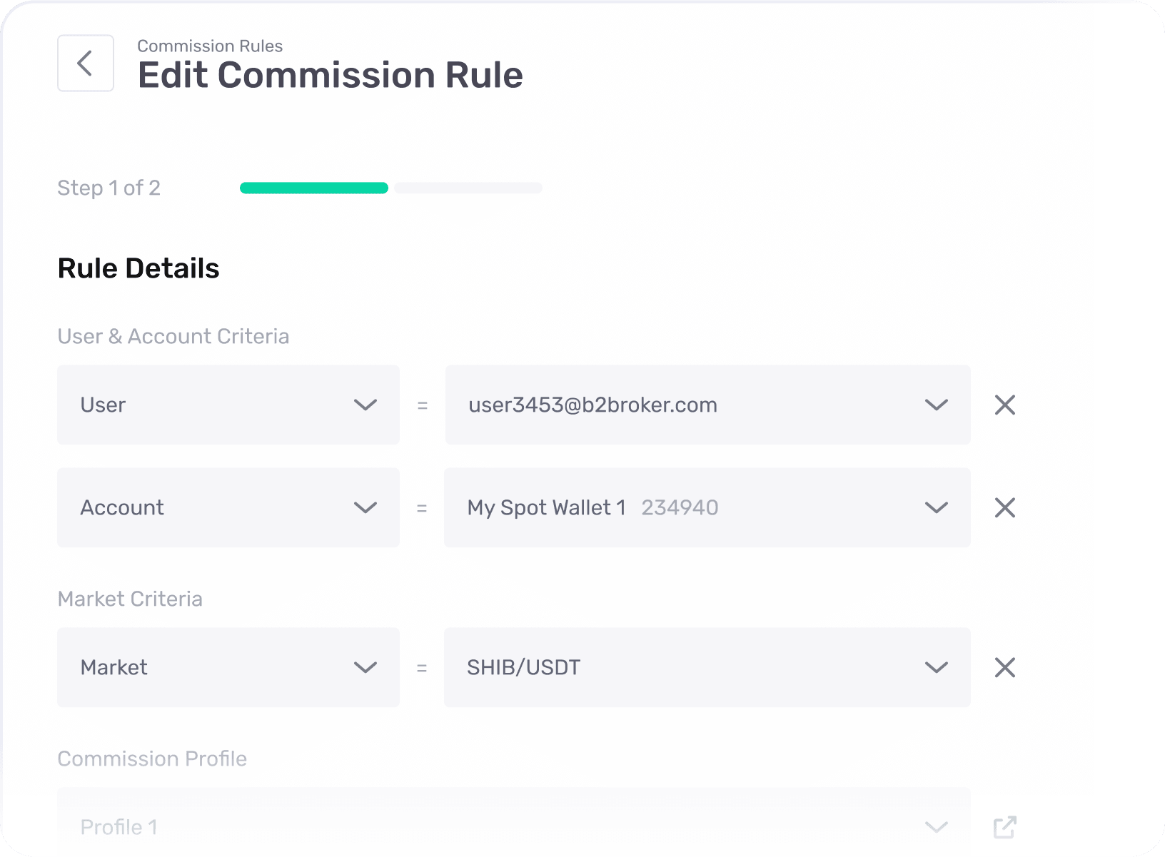 Customizable assets, commissions, routing rules and more