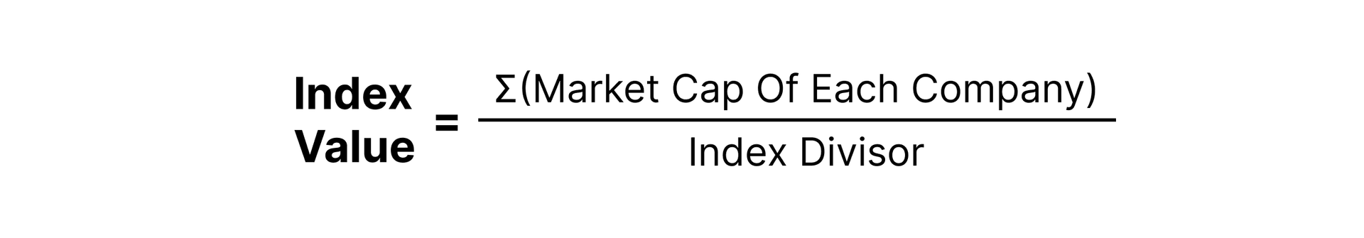 index value calculation formula